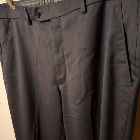 Michael Kors Mens Suit Pants 33x30 Blue Solid Modern Fit Airsoft Stretch PreOwn - Picture 5 of 10